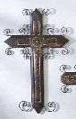 26533   Wood/Metal Cross 24"H,15"W