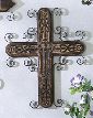 26534   Wood/Metal Cross 19"H,15"W