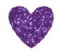 Glitter Petite Heart Sticker Pkg/480
