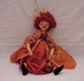 B7993 Porcelain Red Headed Witch Doll
