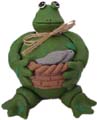HC8059  5" Frog W/ Fish  **Pkg of 3**