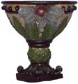 BC7938  Elephant Container W/ Leaves