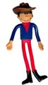 39127P  4" Cowboy Bendables  **Pkg of 6**
