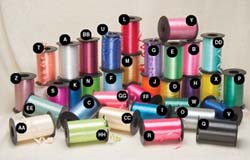 Curling Ribbon  Crimped Poly-Satin    3/16" x 500 yd