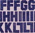 34GL  3/4" Glitter Letters  **Price Per Sheet**