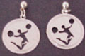 8707EP  Cheerleader Post Earings  **Per Pair**