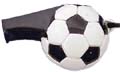 DI2012  2" Soccer Ball Whistle on a 28" Cord  **Dozen**