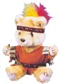 FA149169  6" Plush Indian Bear