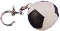 KC116  1 1/2" Foam Filled Soccer Ball Key Chain  **Dozen**