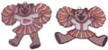 MA2222  3" Miss Sandy Cheerleader   **Dozen**