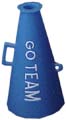 MA3001   1 1/2" "GO Team" Megaphone  **Dozen**