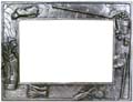 PF1109  6x4" Pewter Golf Frame