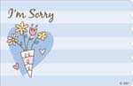 SP0051 I'm Sorry Enclosure Card**pkg of 50**