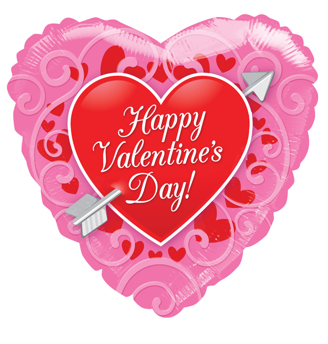 valentines day balloons 81175 18 quot quot happy s day quot with arrow balloon valentines day balloons 81175 18 quot quot happy s day quot with arrow balloon