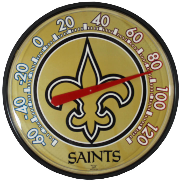 oth snt 12 quot new orleans saints outdoor thermometer wholesale silk christmas flowers