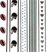 #5 Clear Football Homecoming Ribbon 7/8" **27 Yard Rolls**