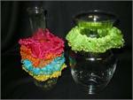 TSH2109R  Bead Edge Sheer Wristlet/Vase Enhancer * Doz*