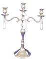 25458  20" Silver Candle Holder