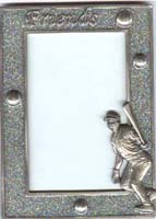 B3339 Baseball Frame w/Glitter