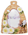 JW-01837 3x5" Ceramic Bee Frame**SALE**