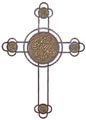 WC252  12" Wood Cross W/ Drape