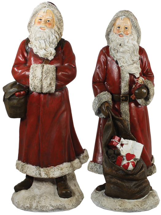 vr69798a 12 quot poly resin santa with gifts vr69798a 12 quot poly resin santa with gifts
