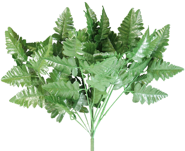 SFB01800 16" Leather Fern Stem Bunch x 12
