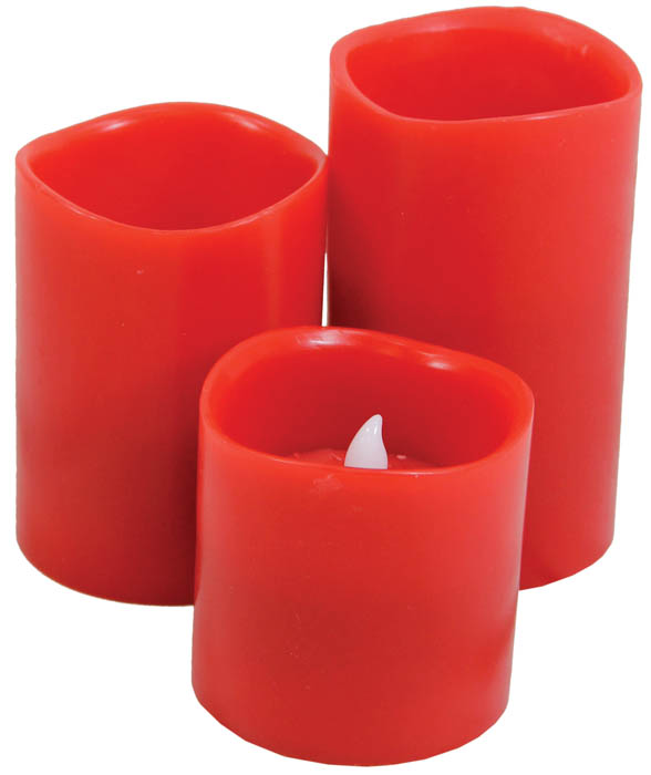 18787 3", 4" & 5" Battery Operated Scented Candles