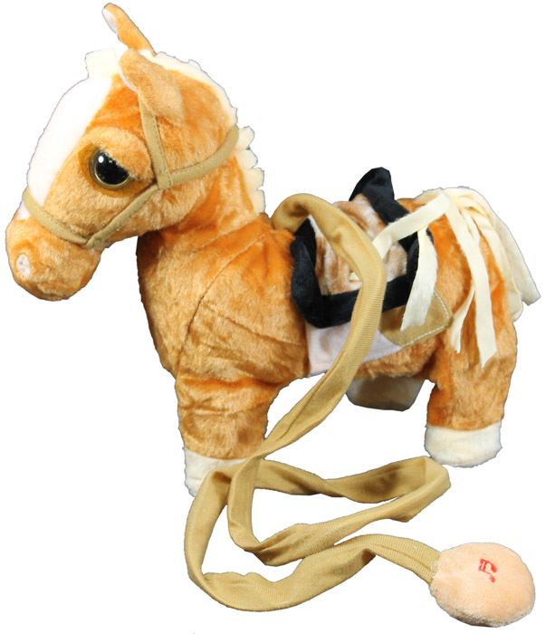 3235 12" Musical Horse With Leash