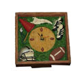 17452  6" Old Time Sports Handpainted Shadow Clock **Each**